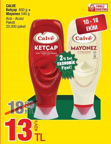 Calve Ketçap 600 g + Mayonez 540 g Acılı - Acısız image