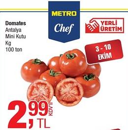 Metro Chef Domates Antalya Mini Kutu Kg image
