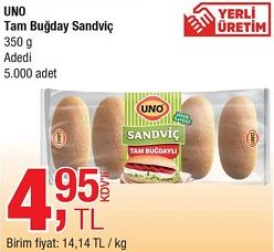 Uno Tam Buğday Sandviç 350 g image
