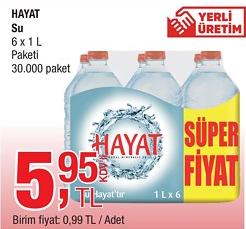 Hayat Su 6 x 1 L image