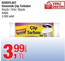 Koroplast Ekonomik Çöp Torbaları Küçük / Orta / Büyük image