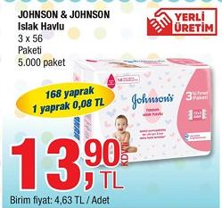 Johnson & Johnson Islak Havlu 3 x 56 image