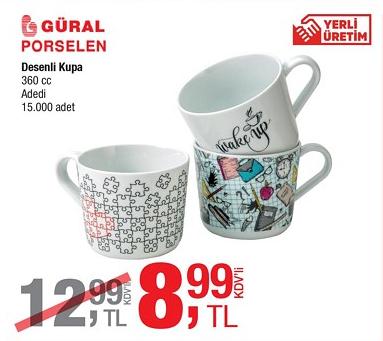 Güral Porselen Desenli Kupa 360 cc image