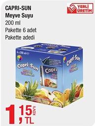 Capri Sun Meyve Suyu 200 ml Pakette 6 Adet Adedi image