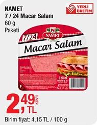 Namet 7 / 24 Macar Salam 60 g image