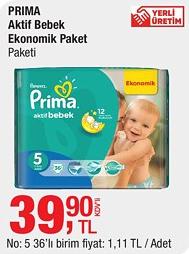 Prima Aktif Bebek Ekonomik Paket No: 5 36'lı image