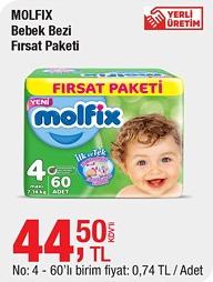 Molfix Bebek Bezi Fırsat Paketi No:4 60'lı image