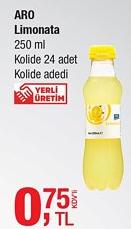 Aro Limonata 24 x 250 ml Kolide Adedi image