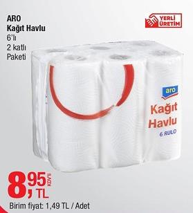 Aro Kağıt Havlu 6'lı 2 Katlı image