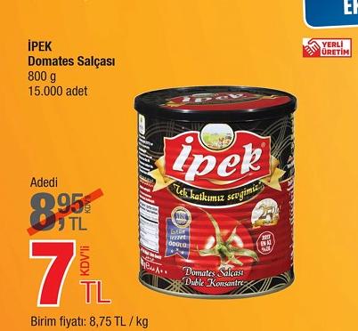 İpek Domates Salçası 800 g image