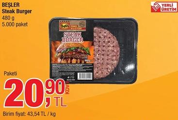 Beşler Steak Burger 480 g image