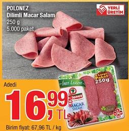 Polonez Dilimli Macar Salam 250 g image