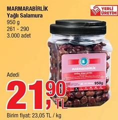 Marmarabirlik Yağlı Salamura 950 g 261 - 290 image