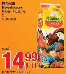 Pfanner Meyveli İçecek 2 L image