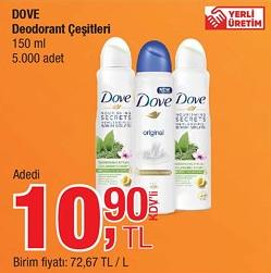 Dove Deodorant Çeşitleri 150 ml image
