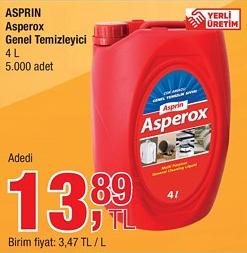 Asprin Asperox Genel Temizleyici 4 L image