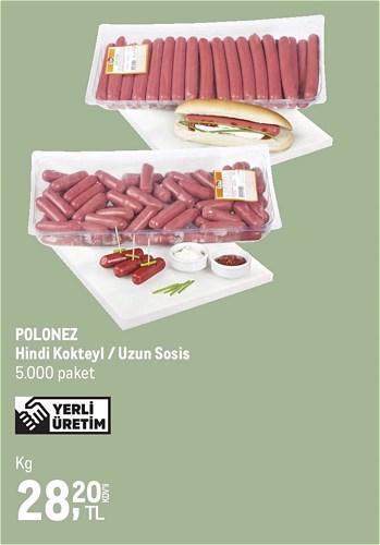 Polonez Hindi Kokteyl/Uzun Sosis Kg image