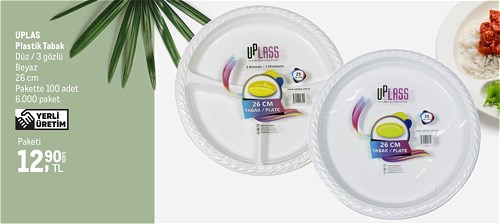 Uplas Plastik Tabak 26 cm image