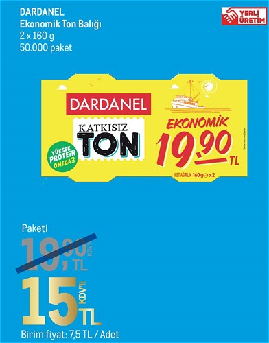 Dardanel Ekonomik Ton Balığı 2x160 g image