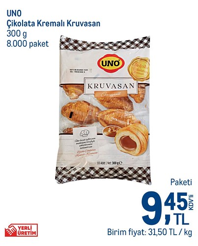 Uno Çikolata Kremalı Kruvasan 300 g image