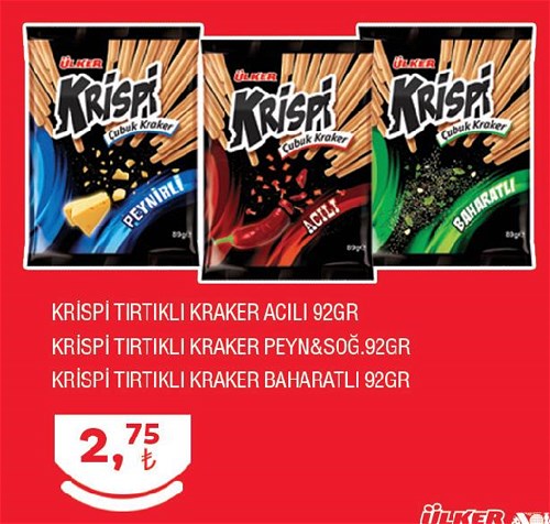 Ülker Krispi Tırtıklı Kraker Çeşitleri 92 Gr image