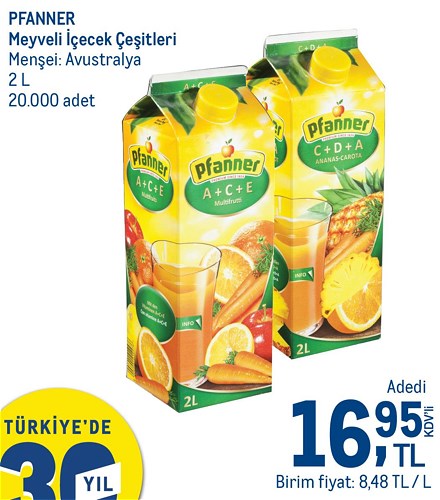 Pfanner Meyveli İçecek Çeşitleri 2 L image