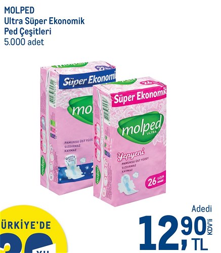 Molped Ultra Süper Ekonomik Ped Çeşitleri/Adedi image