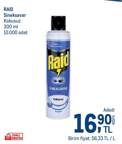 Raid Sineksavar Kokusuz 300 ml image