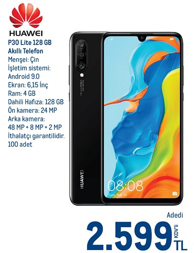 Huawei P30 Lite 128 GB 24 MP Cep Telefonu image