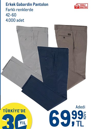 Erkek Gabardin Pantolon image