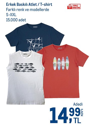 Erkek Baskılı Atlet/T-shirt image