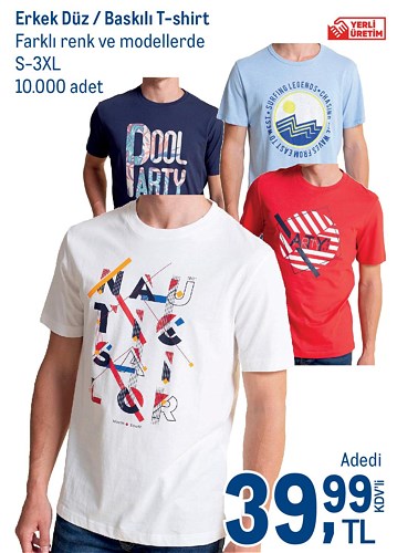 Erkek Düz/Baskılı T-Shirt image