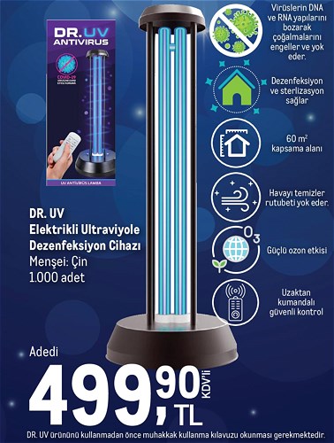 Dr.Uv Elektrikli Ultraviyole Dezenfektan Cihazı image