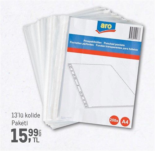 Aro Poşet Dosya 13'lü Kolide image
