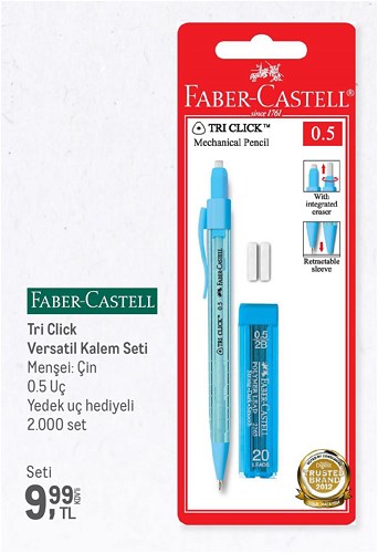 Faber Castel Tri Click Versatil Kalem Seti 0,5 Uç image
