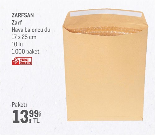 Zarfsan Zarf 17x25 cm 10'lu image