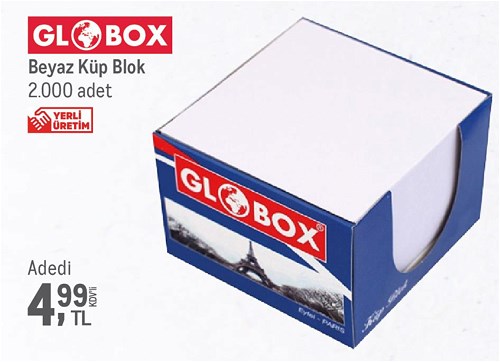 Globox Beyaz Küp Blok image
