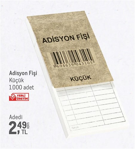 Adisyon Fişi Küçük image
