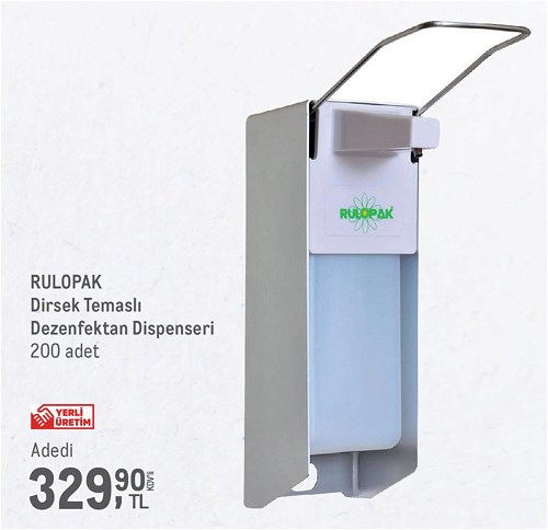 Rulopak Dirsek Temaslı Dezenfektan Dispenseri image