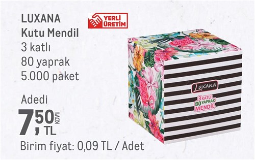 Luxana Kutu Mendil 3 Katlı 80 Yaprak image