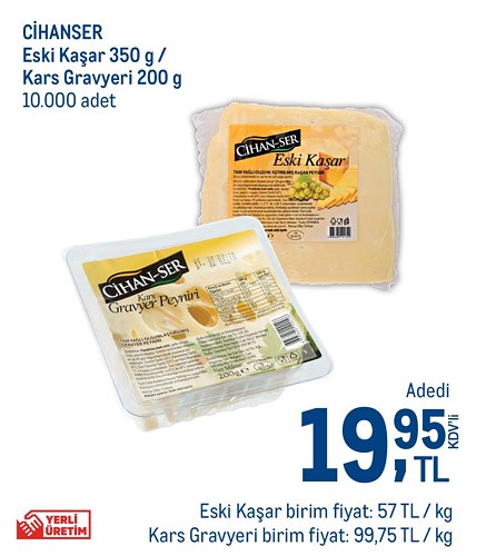 Cihanser Eski Kaşar 350 g/Kars Gravyeri 200 g image