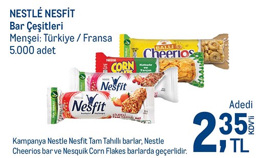 Nestle Nesfit Bar Çeşitleri/Adedi image