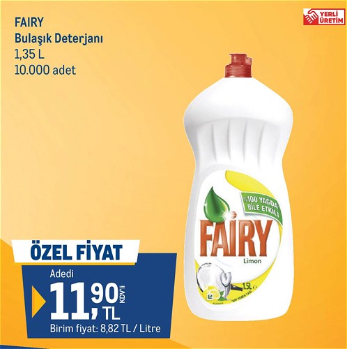 Fairy Bulaşık Deterjanı 1,35 l image