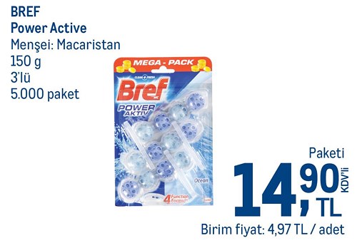 Bref Power Active 150 g 3'lü image