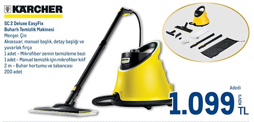 Karcher SC 2 Deluxe EasyFix Buharlı Temizlik Makinesi image