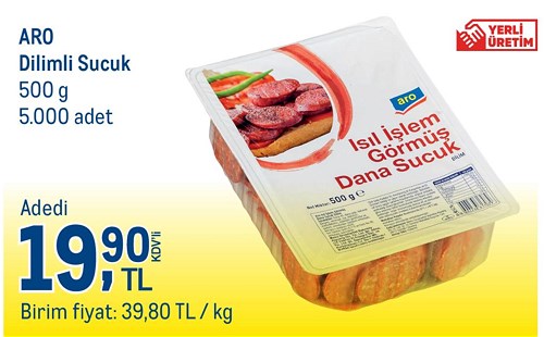 Aro Dilimli Sucuk 500 g image