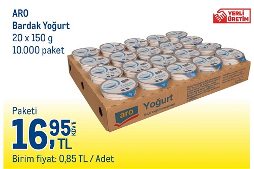 Aro Bardak Yoğurt 20x150 g image