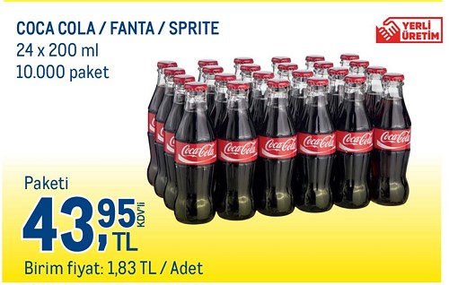 Coca Cola/Fanta/Sprite 24x200 ml image