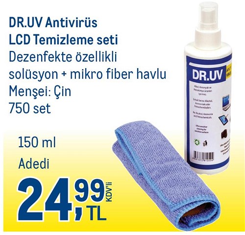 Dr. Uv Antivirüs Lcd Temizleme Seti image