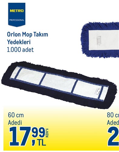 Metro Orlon Mop Takım Yedekleri 60 cm image